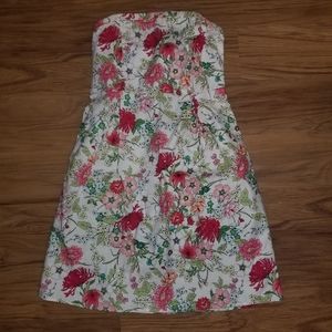 Old Navy colorful floral print tube dress size 12